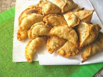 Самса по казахски с печенью и картошкой