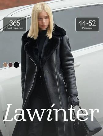 Норковая дубленка черная