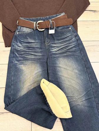 джинсы с начесом