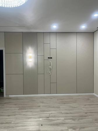 Установка бамбуковых панелей