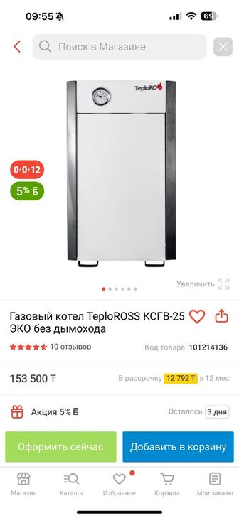 Газовый котел TeploROSS КСГВ-25 ЭКО без дымохода