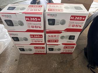 Установка видеонаблюдения HiWatch 4 камеры под ключ в Алматы