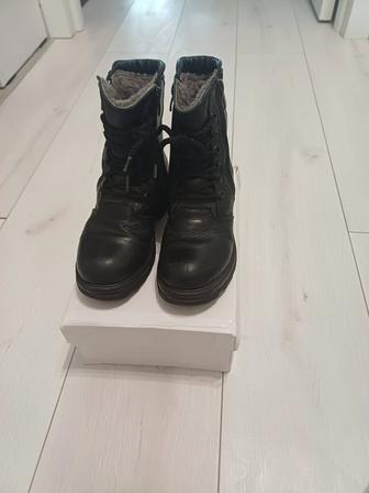 Кожаные сапоги на мальчика, р-р 32