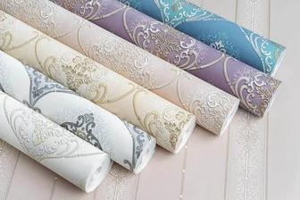 Поклейка обоев.