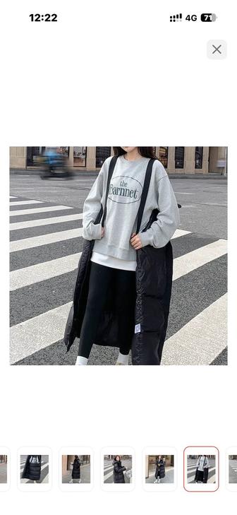 Пуховик La Luna kz Длинный женский пуховик черный XL