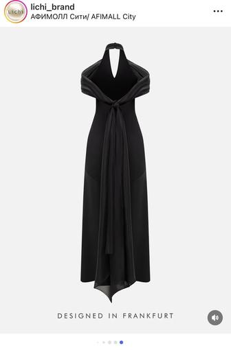 Платье черное макси Lichi
