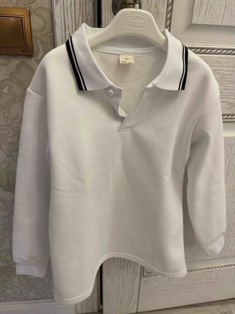 Новые поло рубашки на рост 140-146, обычная и утепленная