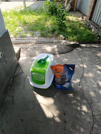 Лоток для кошки с наполнителем Murkel