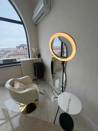 Парикмахерская кресло с чехлом зеркало подарок