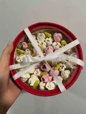 Зефирные цветы ручной работы