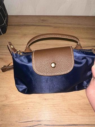 Темно-синяя сумка новая через плечо