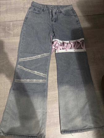 Джинсы женские голубые