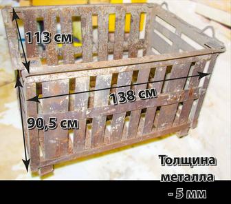 Металлическая крановая корзина.