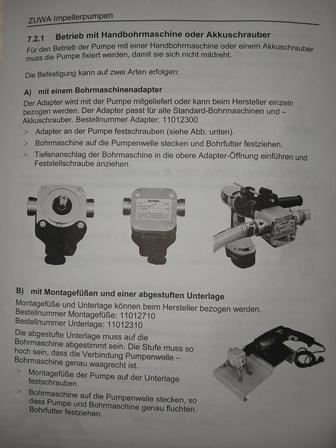 Импелерный насос.Насосная головка ZUWA UNISTAR/K 2001-A (без привода)