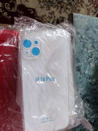 Чехлы на Айфон 14 плюс гелевые прозрачные.Новые.