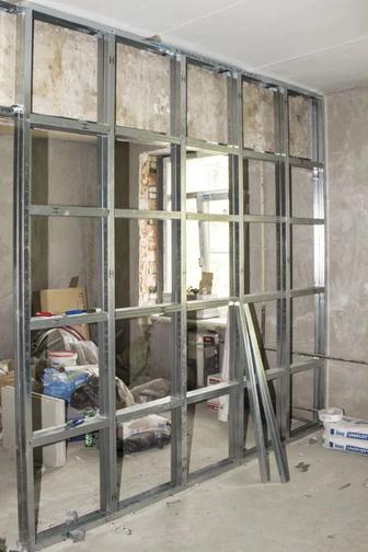 Монтаж гипсокартона. Гкл