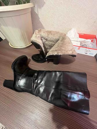 Обувь зима натур кожа и мех Италия