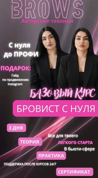 Обучение бровист с нуля