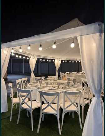 Сдаем в аренду круглых столов со стульями