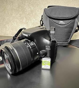 Цифровая зеркальная камера Canon EOS 1100D. Новая карта памяти 128gb. Сумка