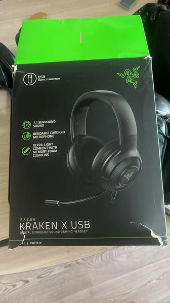 Продам игровые наушники Razer kraken x usb