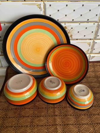 Посуда керамика радуга, блюдо, тарелка