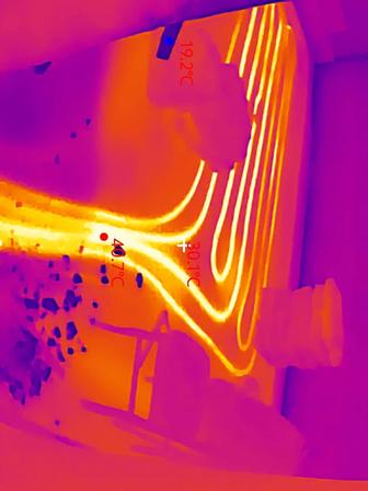 Утечка, теплый пол, сантехника, тепловизор