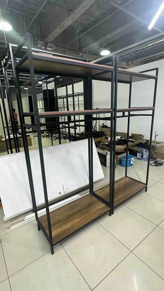 Продам оборудование для магазина одежды рейлы полки огнетушители