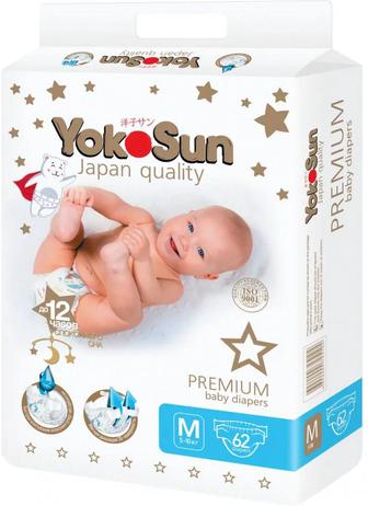 Подгузники yokosun premium , размер М