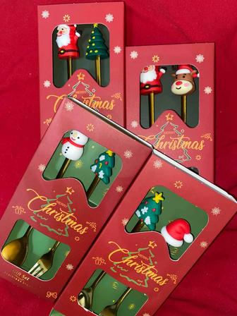 Десертные новогодние приборы