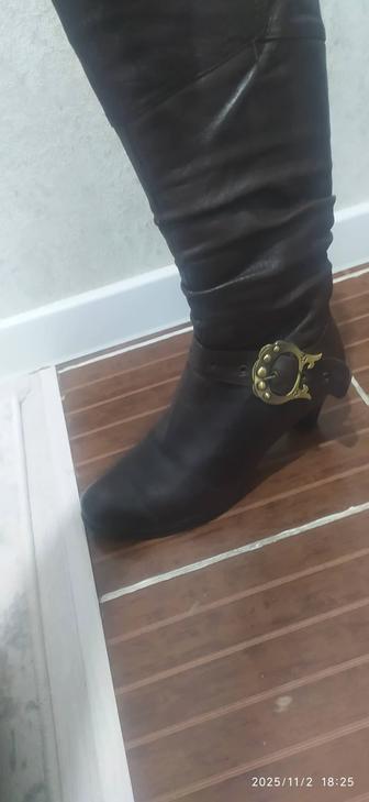 Сапоги кожаные