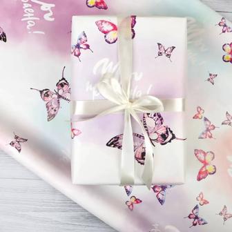 Крафт-бумага рулоном для оформления подарка