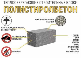 Полистеролбетон блок