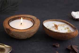 Продам свечки в кокосе