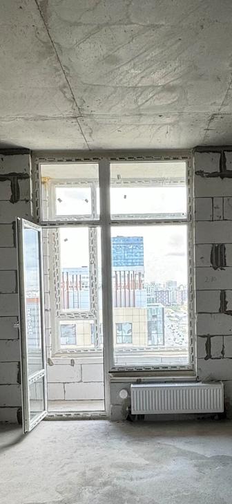 Витражные окна с дверью (балконный) двойной Стеклопакет Рехау (REHAU)