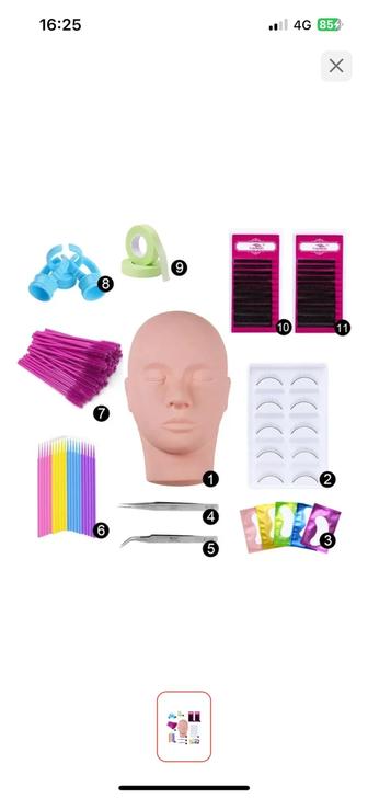 Манекен для наращивания ресниц