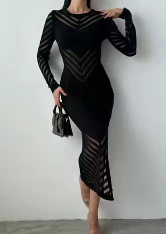 Сетчатое платье