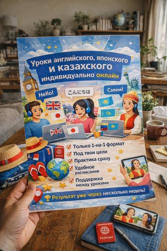 Индивидуальные занятия английского и японского языков