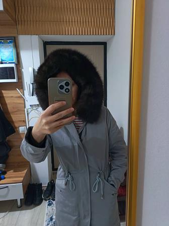 Новая Парка, Мех натуральный соболь, размер маломерка S