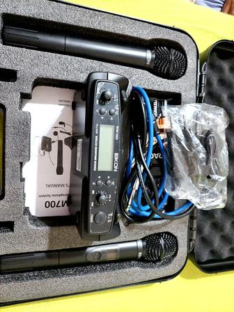 Новая Двухканальная Радиосистема EIKON WM700 (2 микрофона, UHF, в кейсе)