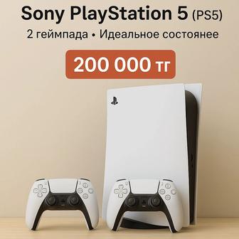 Продаю Sony PlayStation 5 (PS5) 2 геймпада, полный комплект!