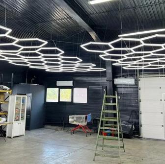 LED светильники споты линии любой рисунок для офиса