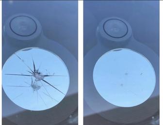 Ремонт лобовых стекол. Устранение трещин сколов.