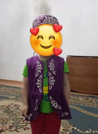 Продам казахский национальный жилет головной убор