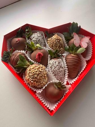 клубника в шоколаде