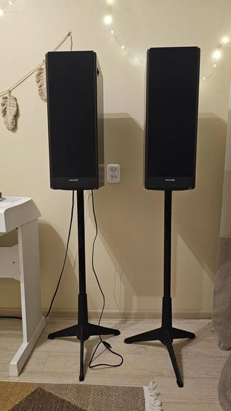 Продаю акустические системы (колонки) со стойками и микшерным пультом