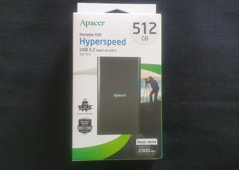Внешний SSD-накопитель Apacer AS723 512gb Новый