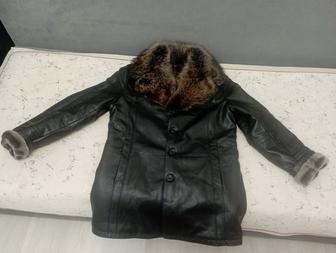 Кожаная куртка с мехом