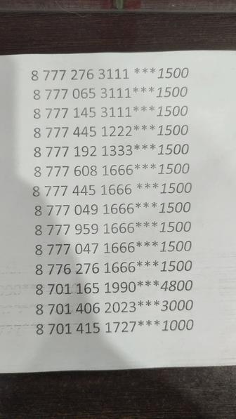 Красивые номера