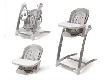 Продам шезлонг,стул для кормления 3в 1